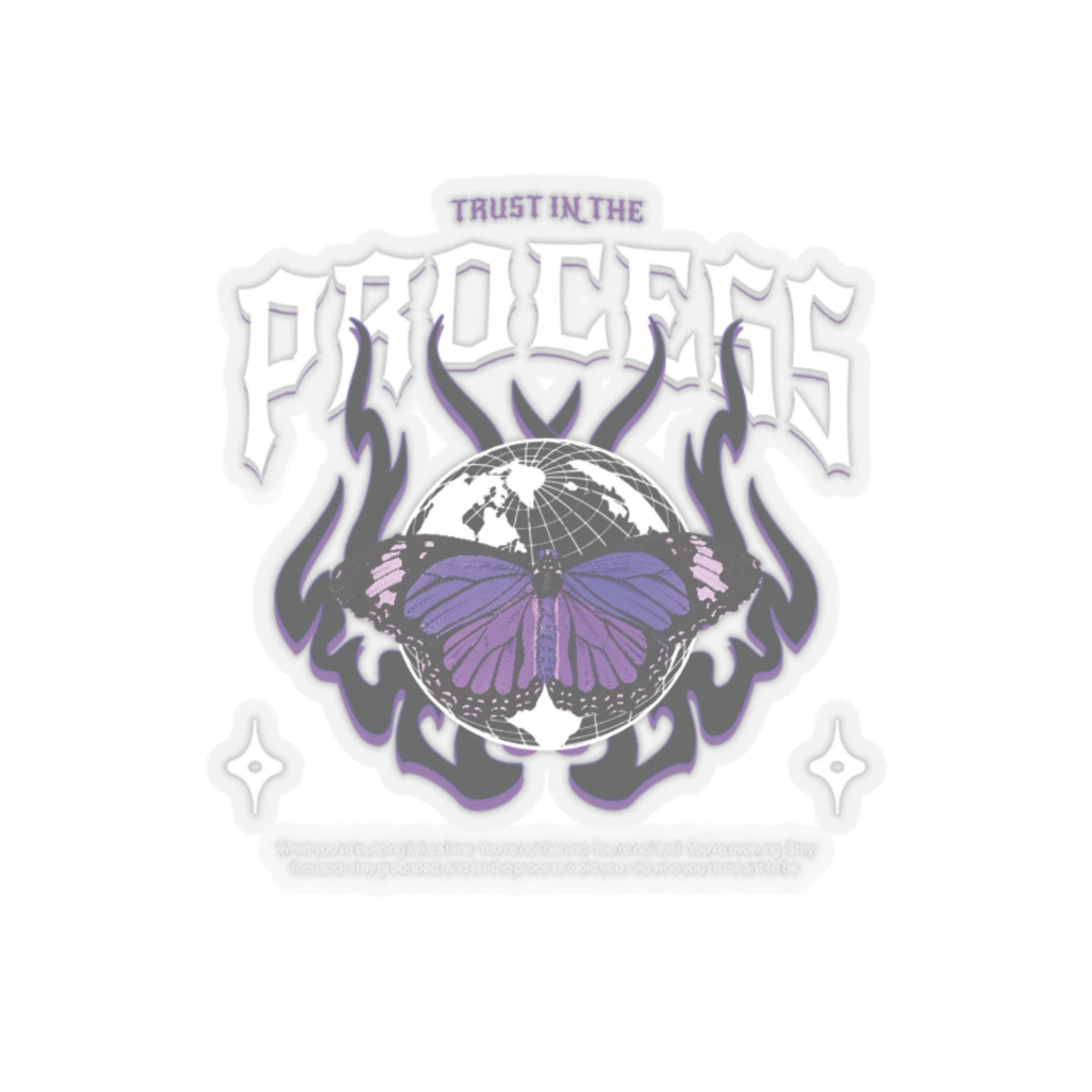 Trust In The Process Butterfly Stickers