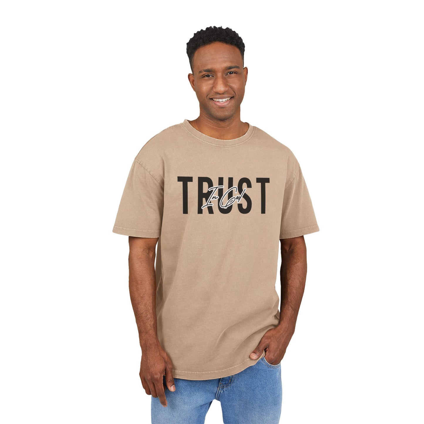 Trust In God Heavy Oversized Tee