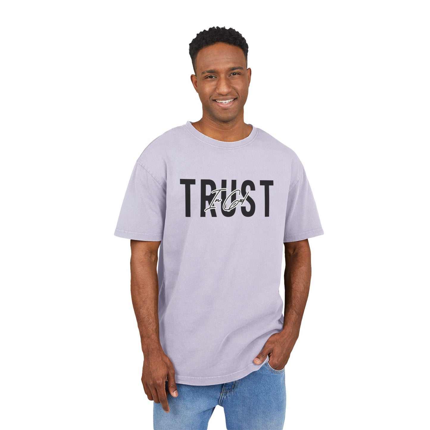 Trust In God Heavy Oversized Tee