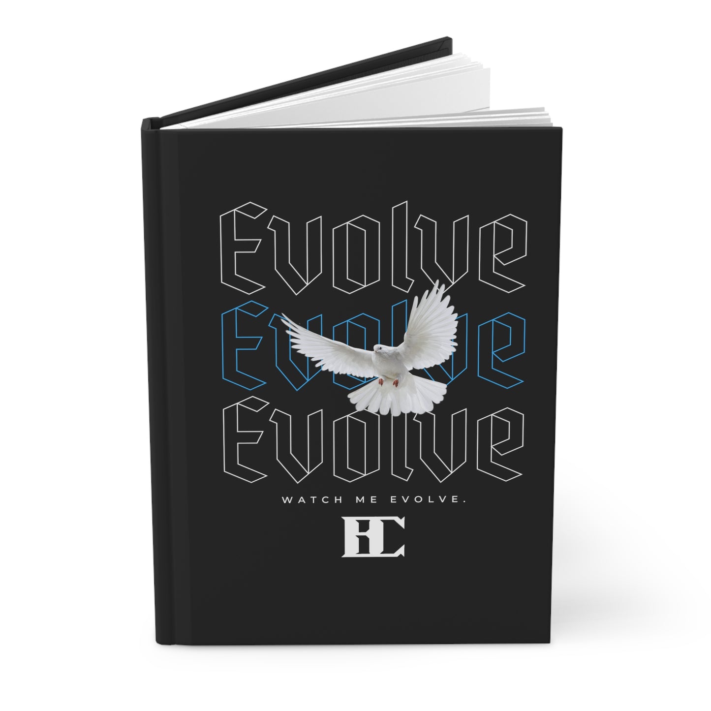 Dove Design Hardcover Journal Matte (Blue)