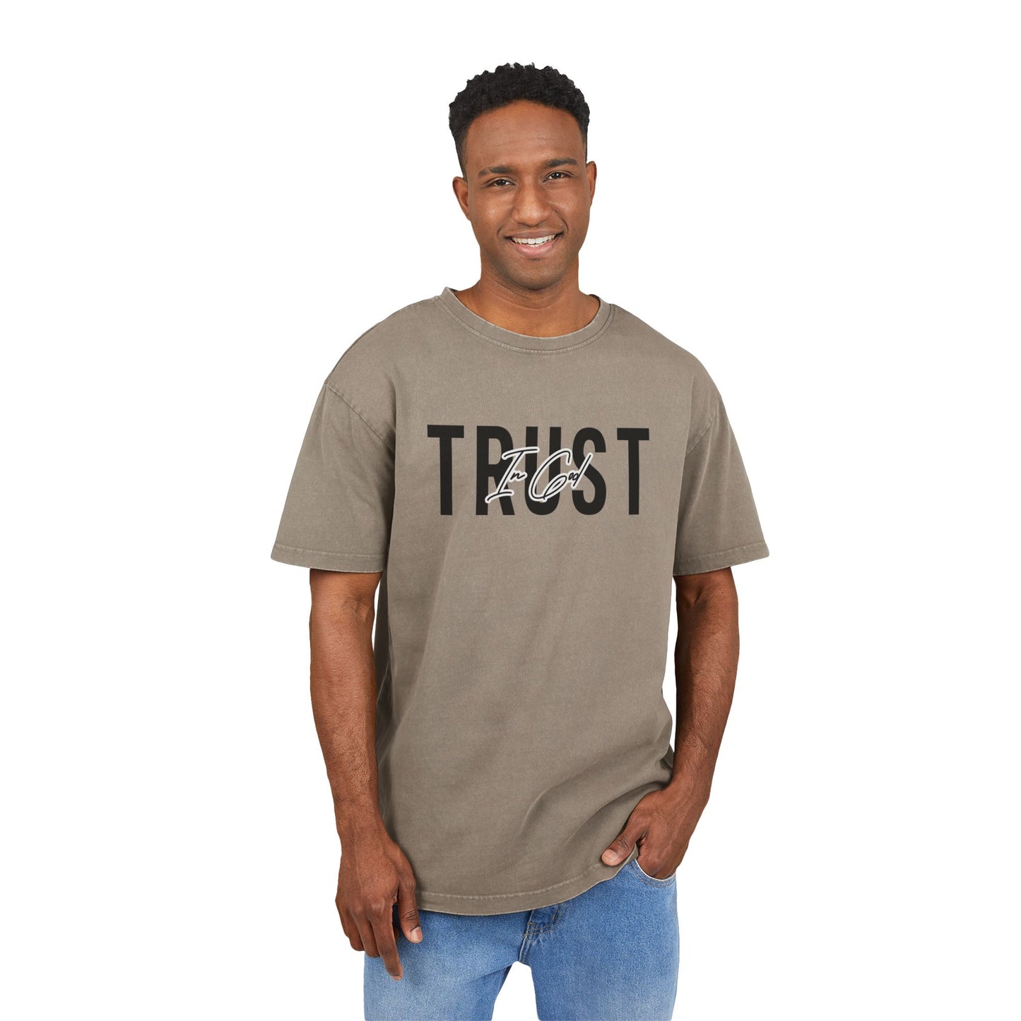 Trust In God Heavy Oversized Tee