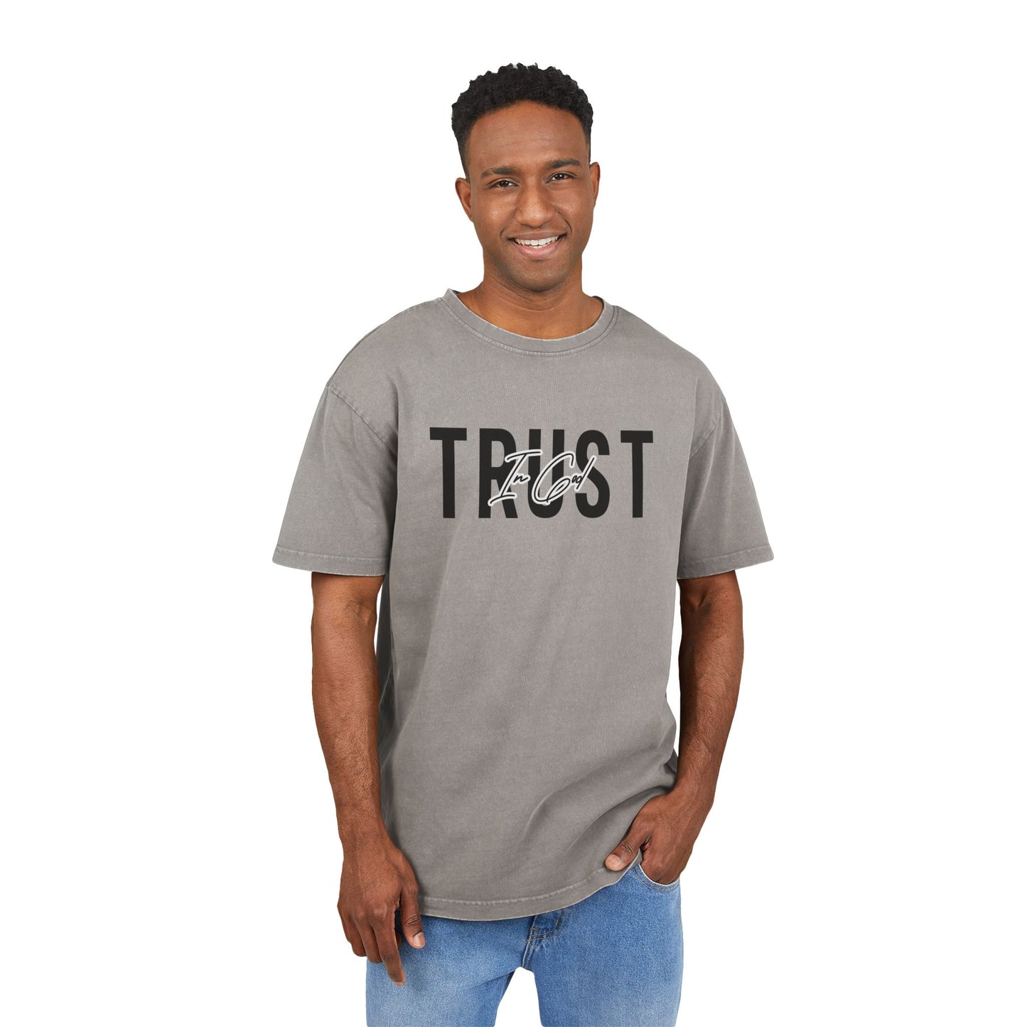 Trust In God Heavy Oversized Tee