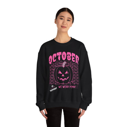 Pumpkin Pink Support Crewneck Sweatshirt