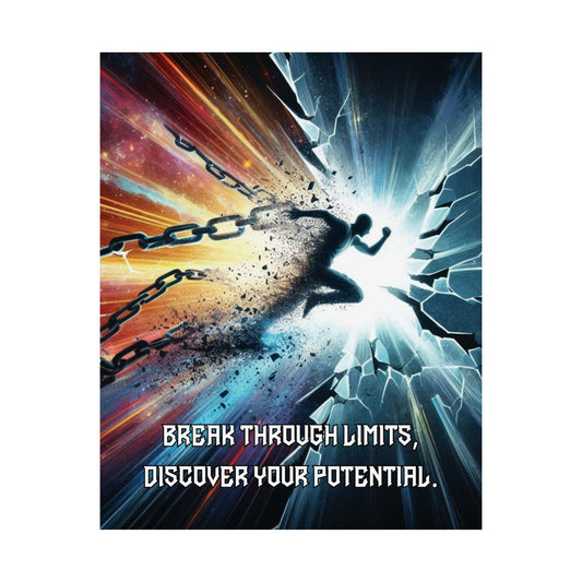 Break Through Limits Matte Vertical Posters