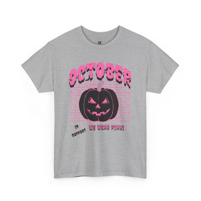 Pumpkin Pink Support Cotton Tee