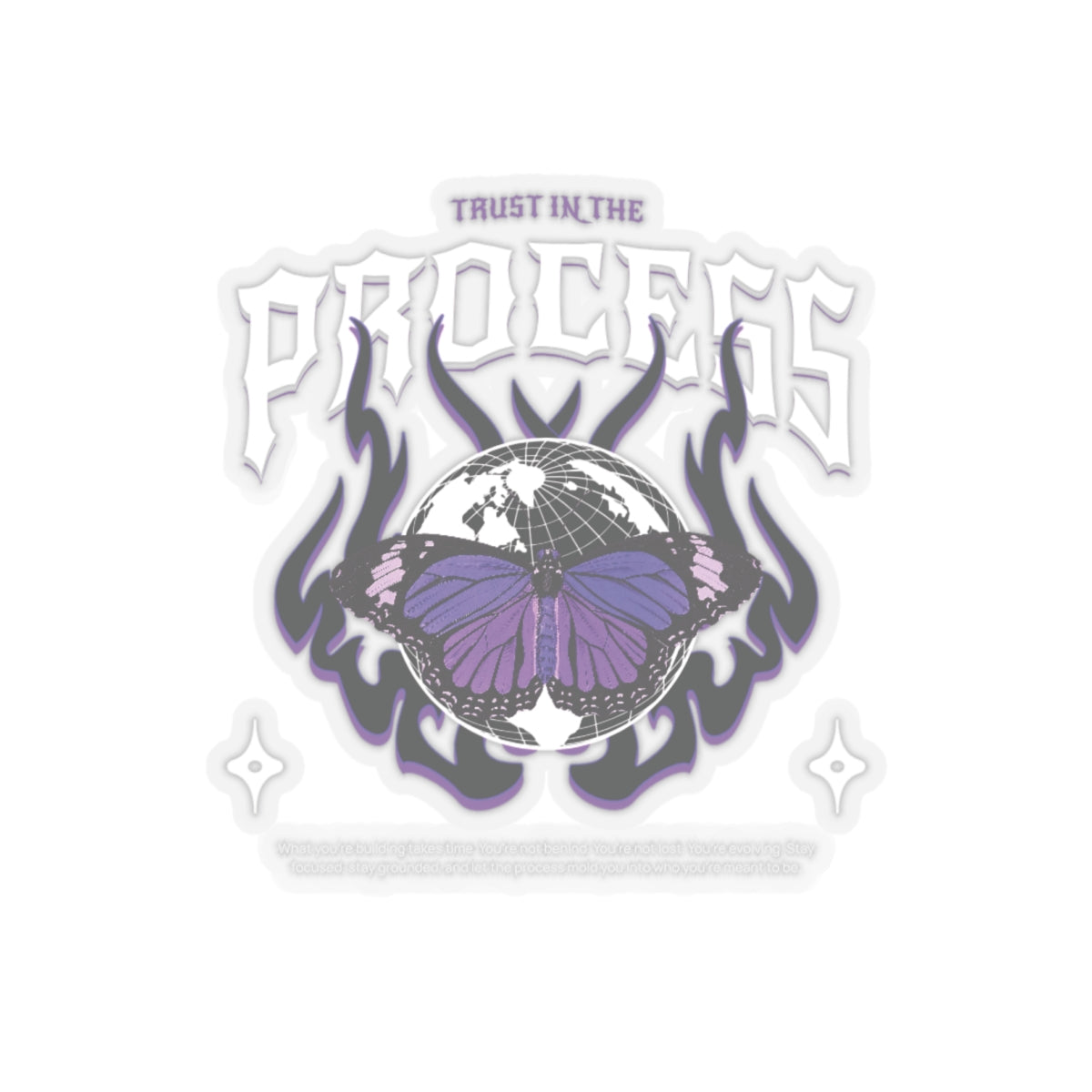 Trust In The Process Butterfly Stickers