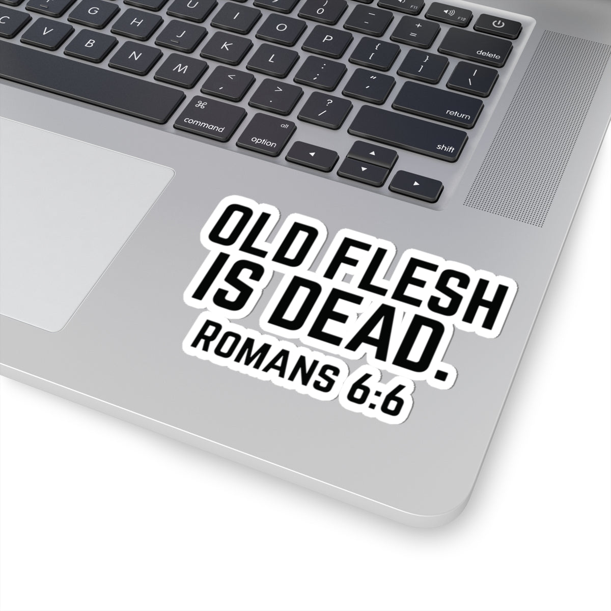 Old Flesh Is Dead Romans 6:6 Stickers