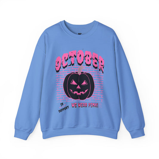 Pumpkin Pink Support Crewneck Sweatshirt