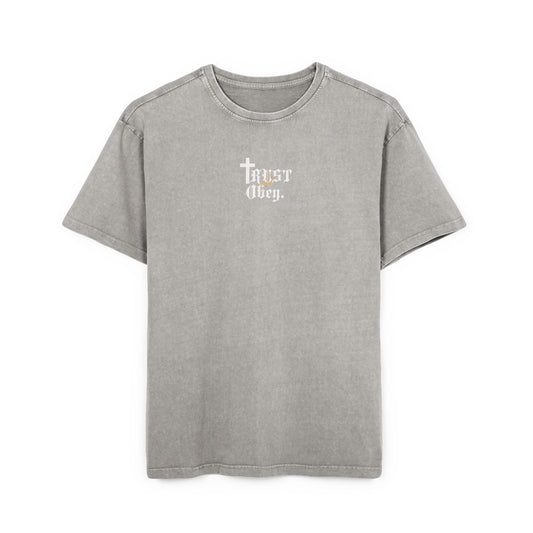 Trust And Obey. Washed Heavy Oversize Tee