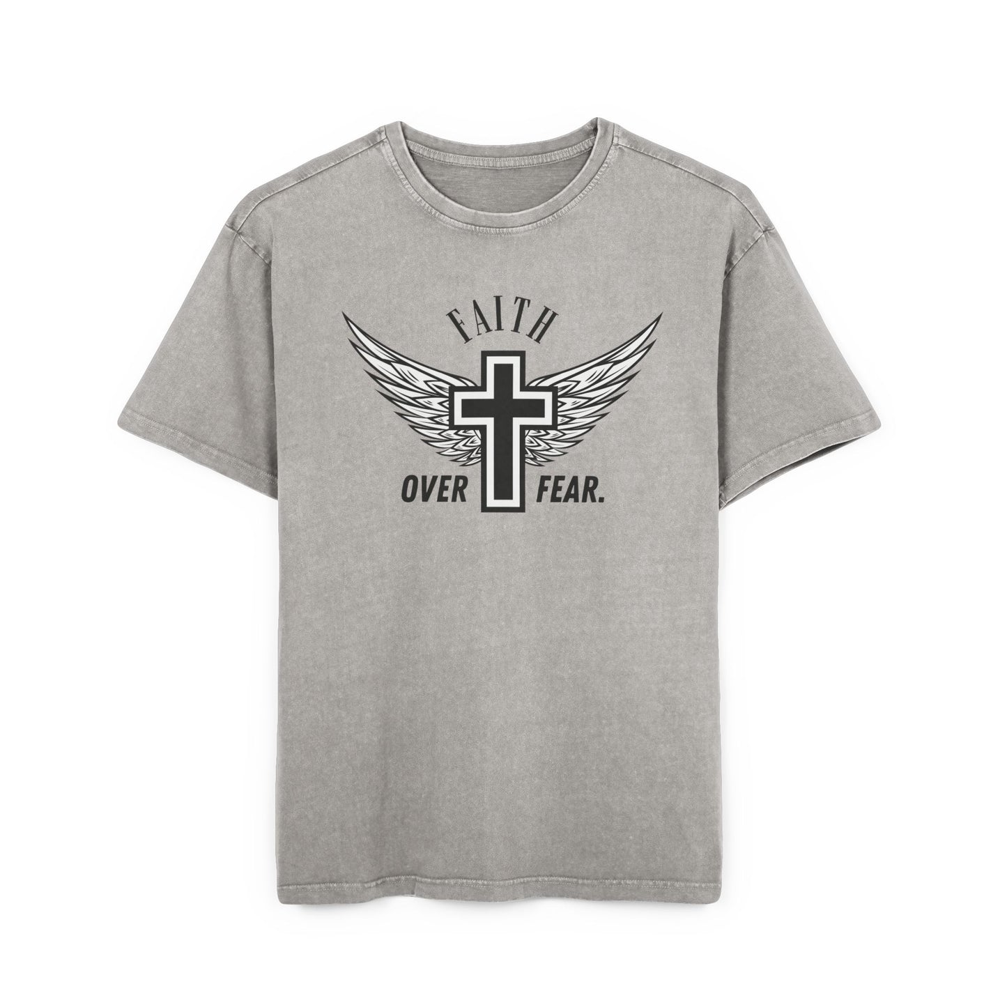 Faith over Fear Washed Heavy Oversize Tee