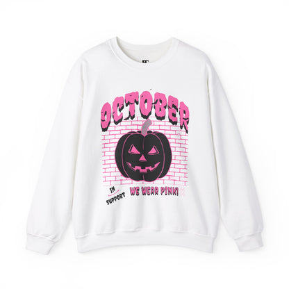 Pumpkin Pink Support Crewneck Sweatshirt