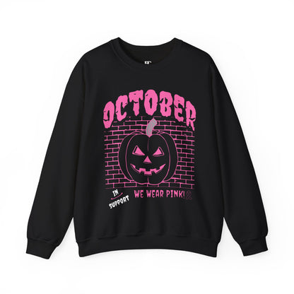 Pumpkin Pink Support Crewneck Sweatshirt