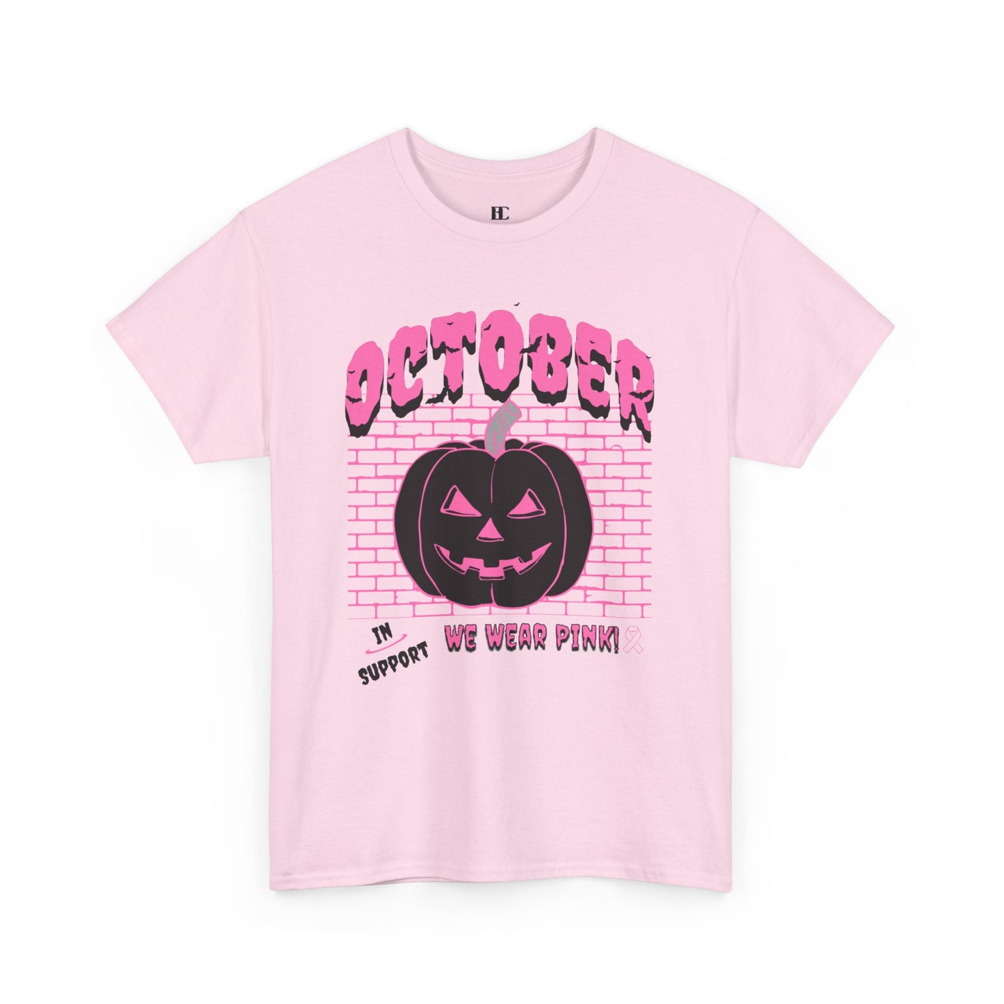 Pumpkin Pink Support Cotton Tee