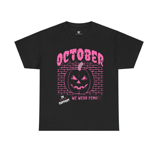 Pumpkin Pink Support Cotton Tee