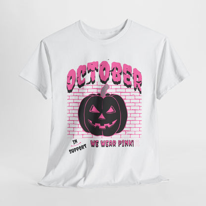 Pumpkin Pink Support Cotton Tee