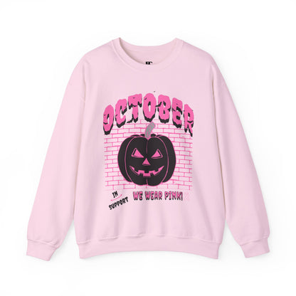 Pumpkin Pink Support Crewneck Sweatshirt