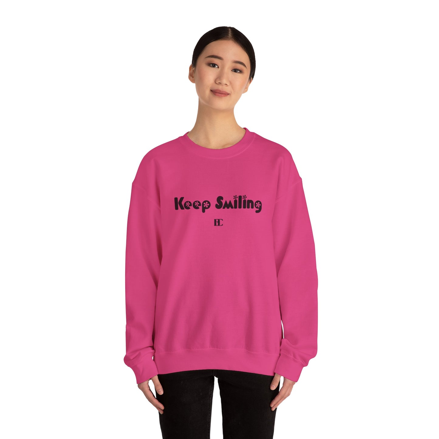 Keep Smiling Crewneck Sweatshirts