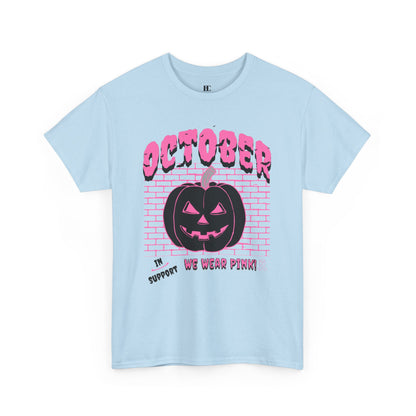 Pumpkin Pink Support Cotton Tee