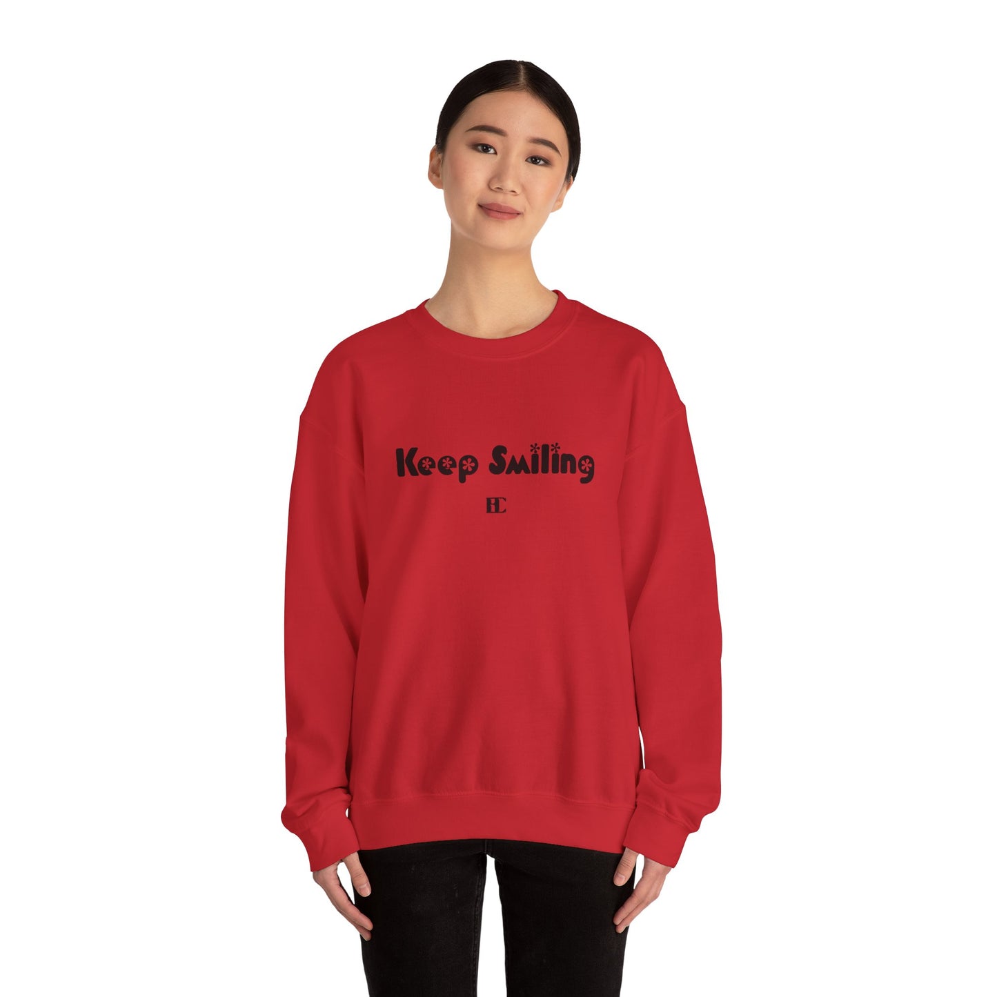 Keep Smiling Crewneck Sweatshirts