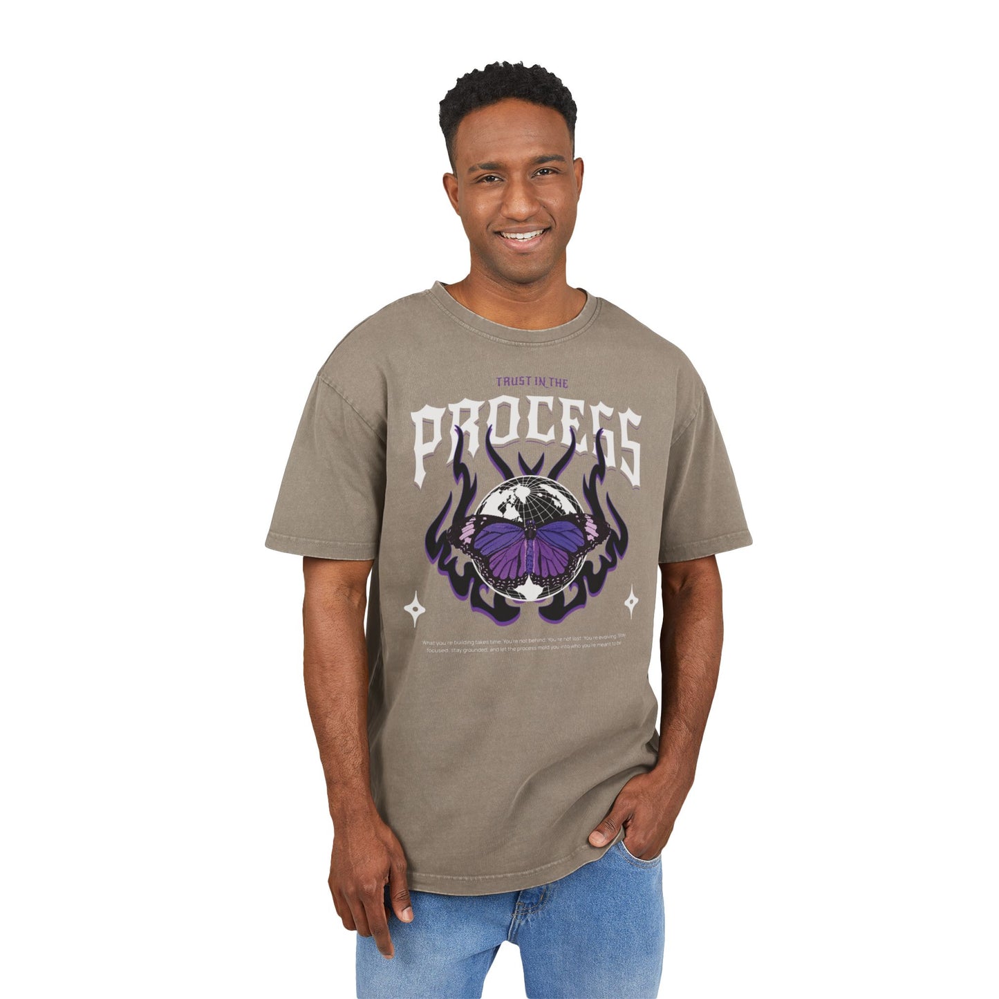 Trust In The Process Butterfly Heavy Oversize Tee