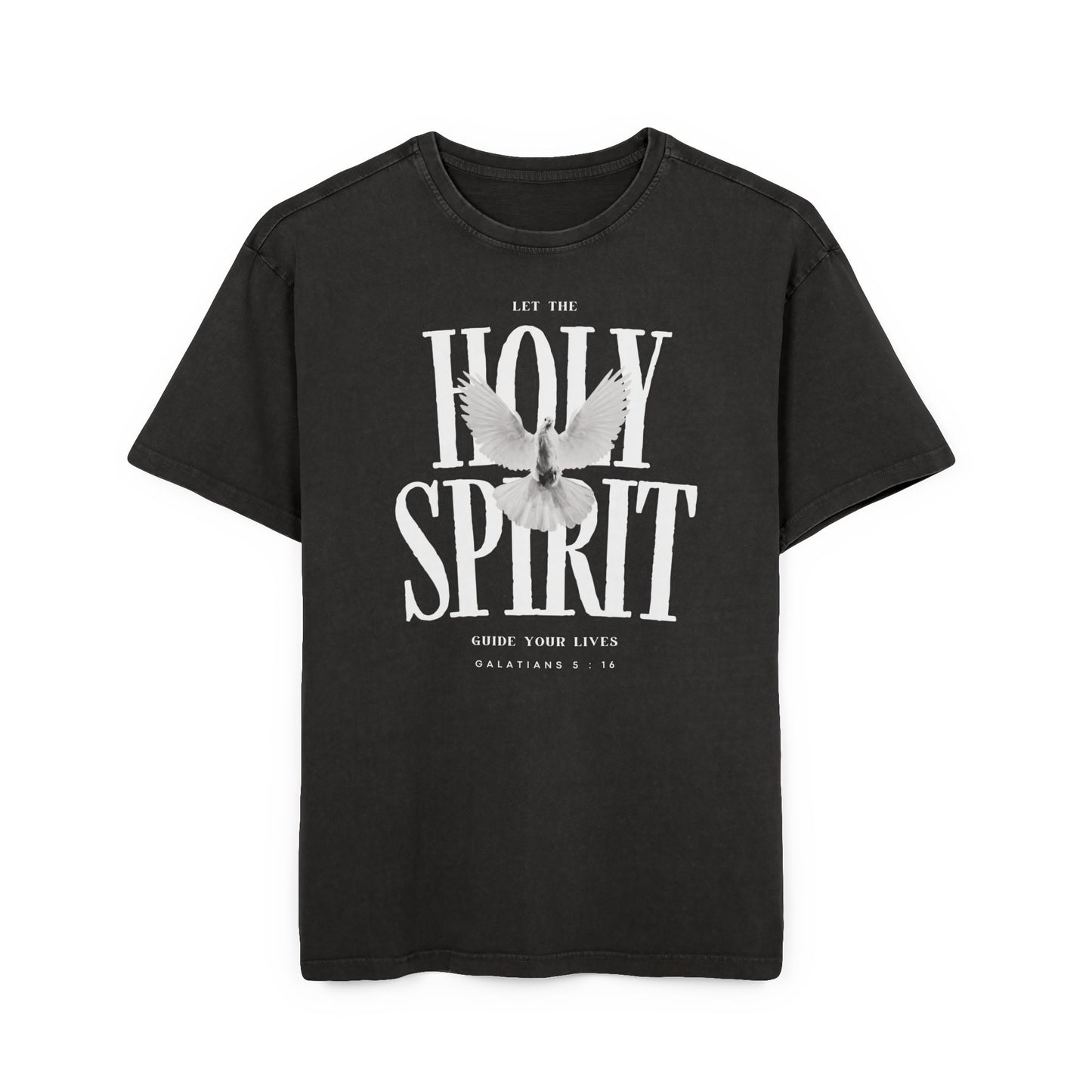 Guided By The Holy Spirit Washed Heavy Oversize Tee