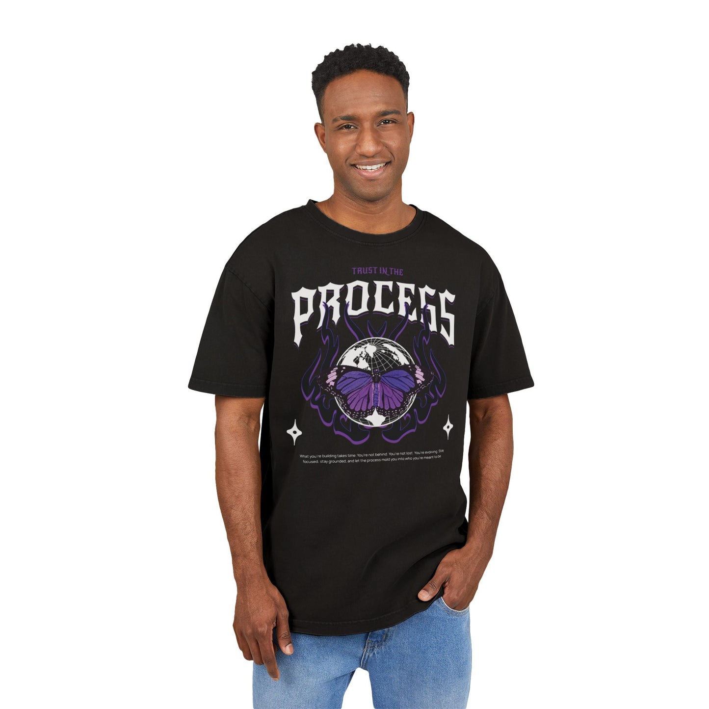 Trust In The Process Butterfly Heavy Oversize Tee