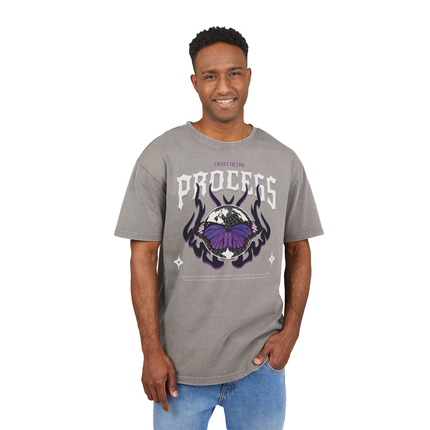 Trust In The Process Butterfly Heavy Oversize Tee