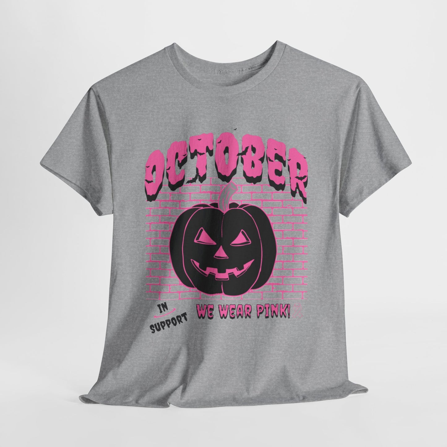 Pumpkin Pink Support Cotton Tee