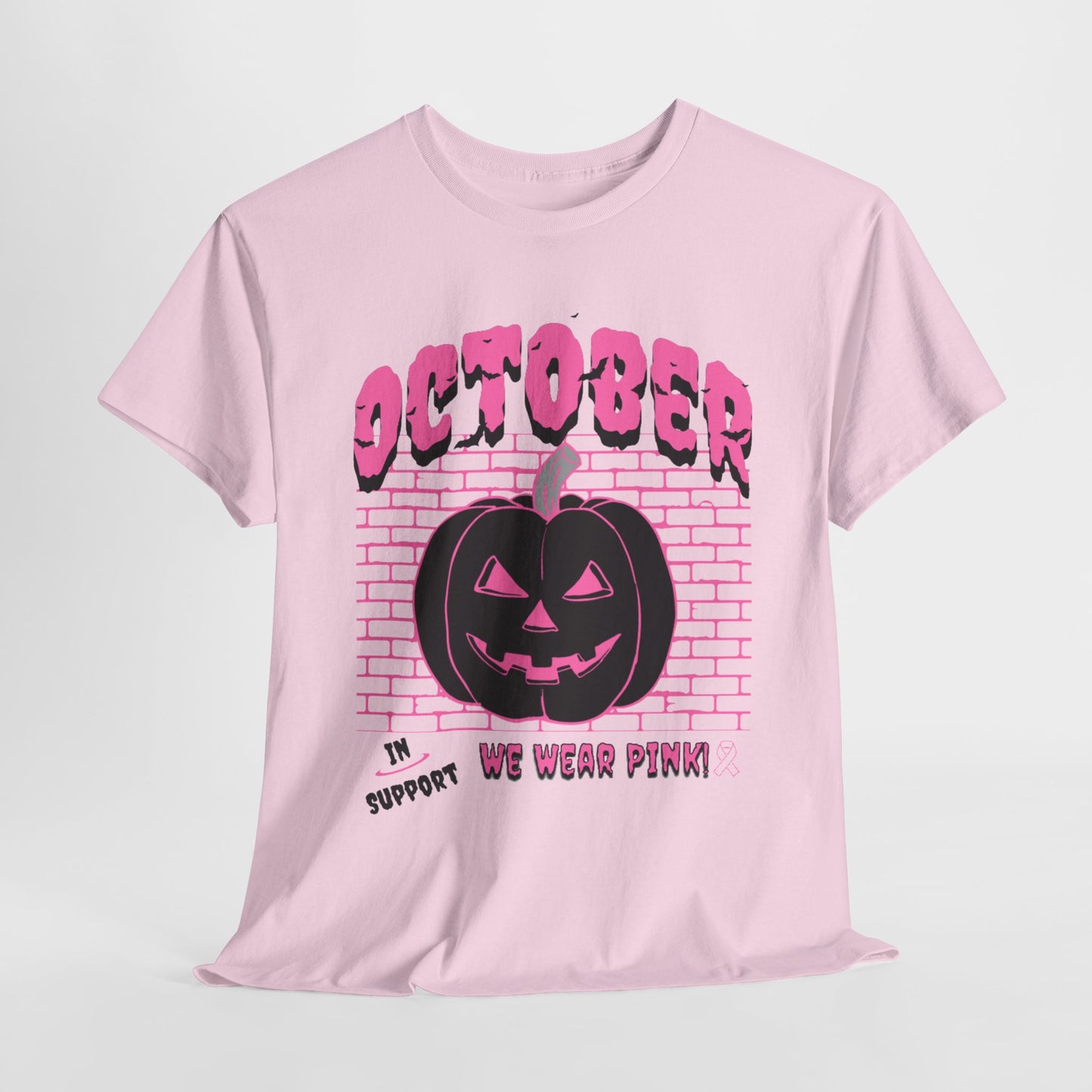 Pumpkin Pink Support Cotton Tee