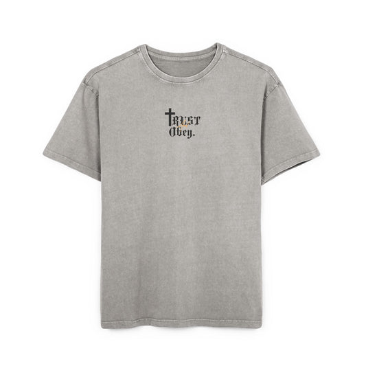 Trust And Obey. Washed Heavy Oversize Tee