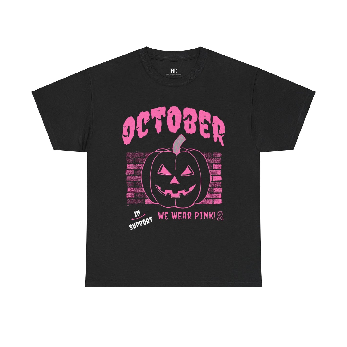 Pumpkin Pink Support Cotton Tee Style 2