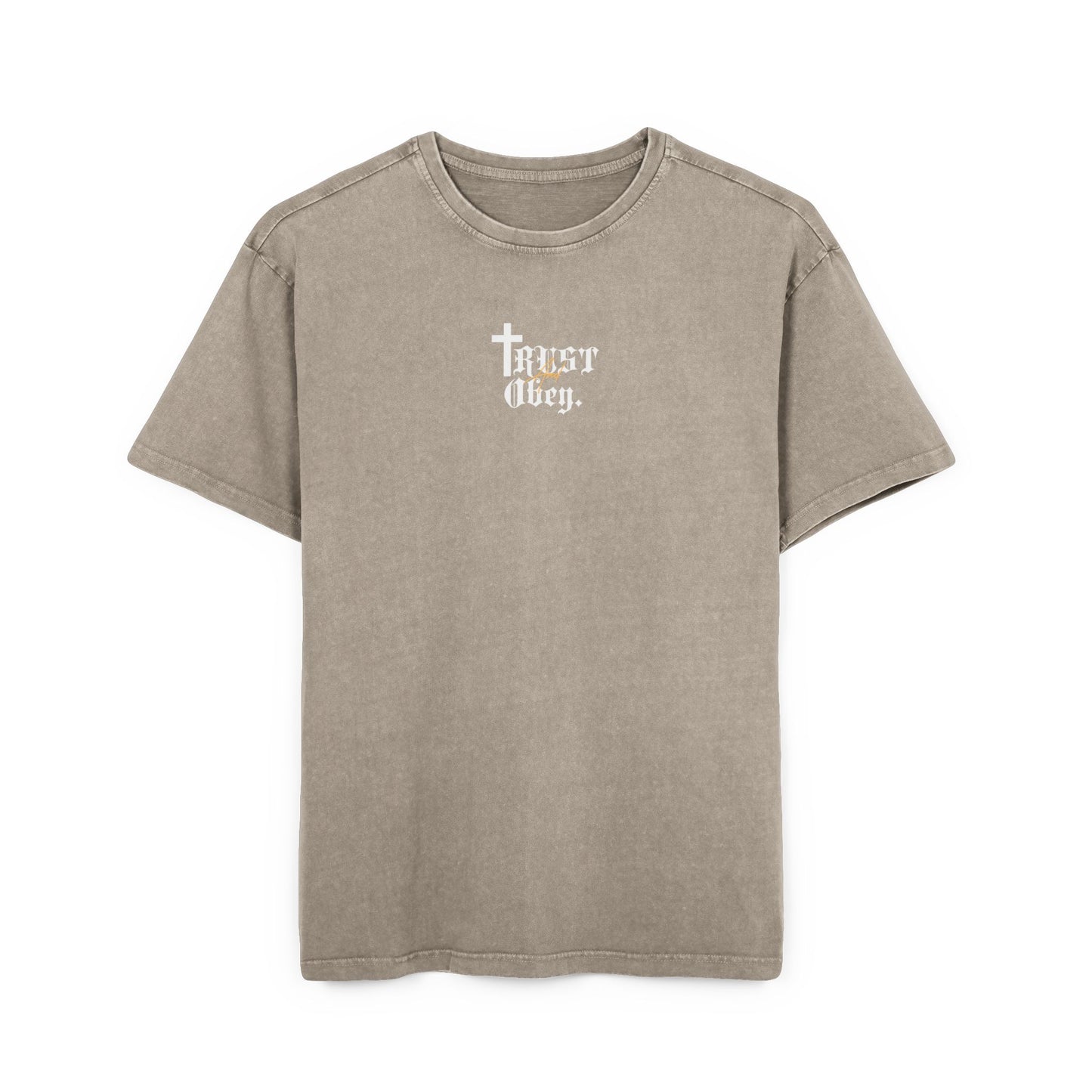 Trust And Obey. Washed Heavy Oversize Tee