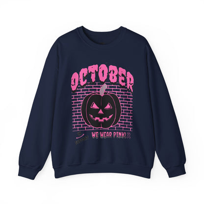 Pumpkin Pink Support Crewneck Sweatshirt