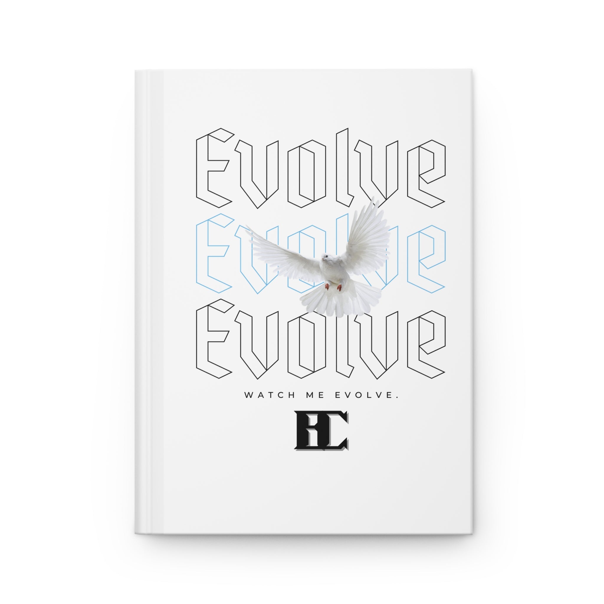 Dove Design Hardcover Journal Matte (Blue)