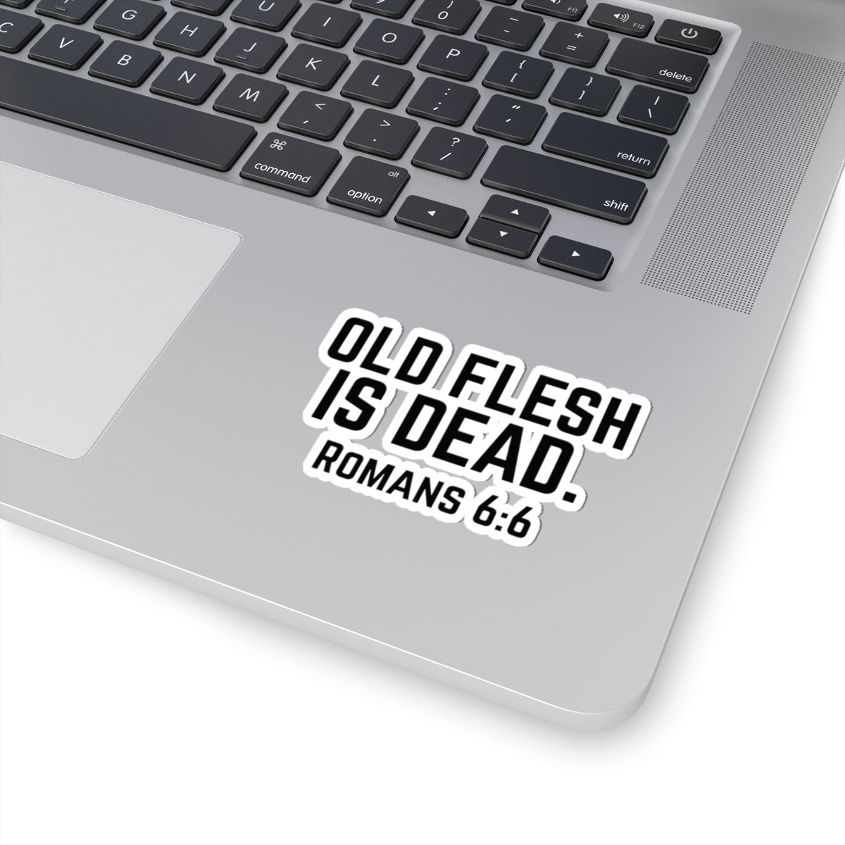 Old Flesh Is Dead Romans 6:6 Stickers