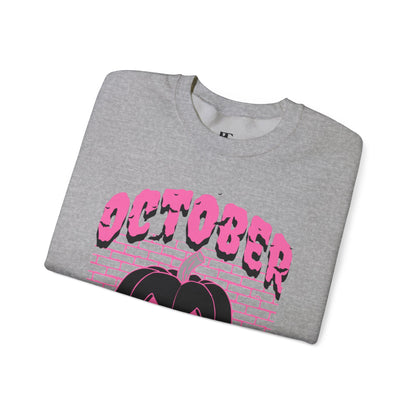 Pumpkin Pink Support Crewneck Sweatshirt