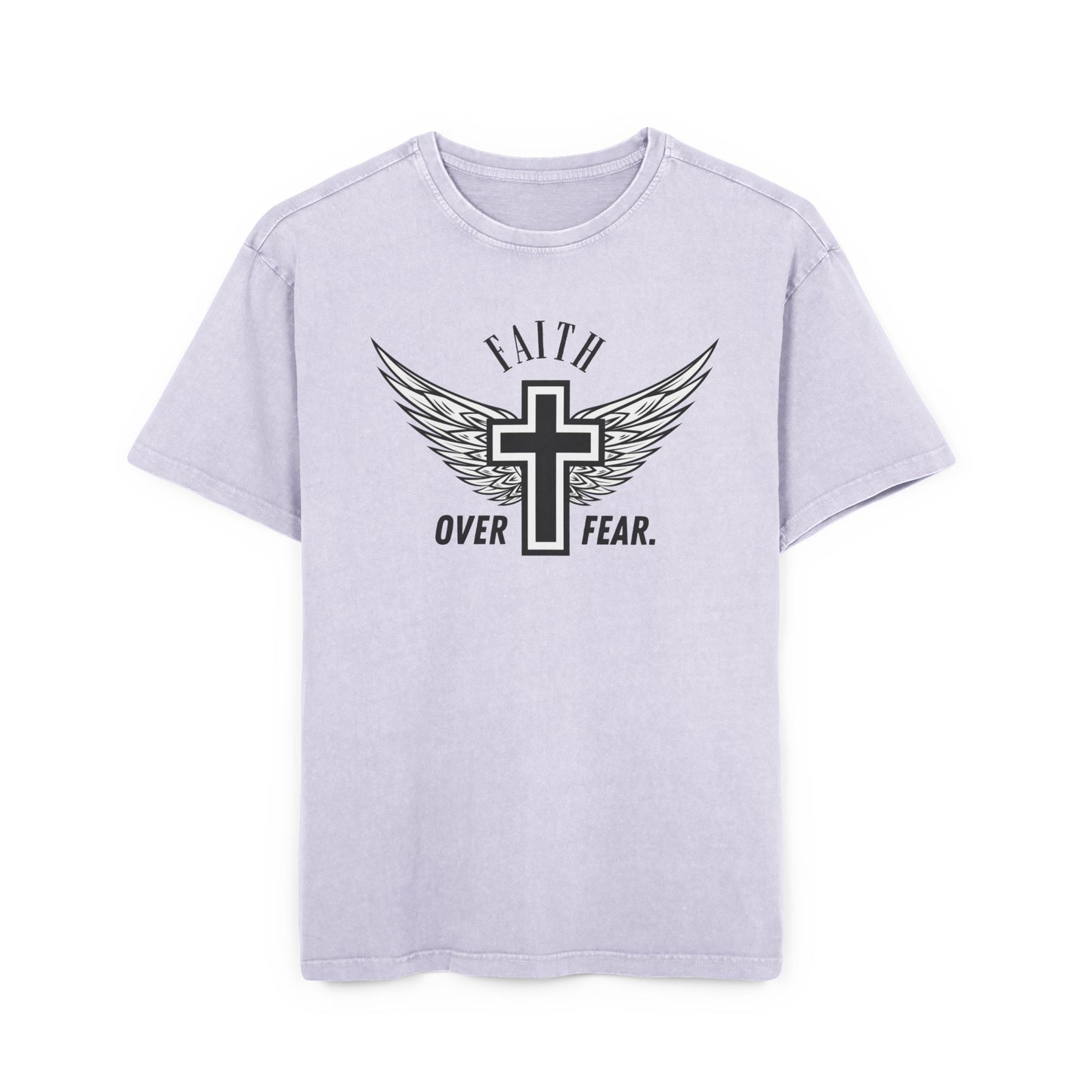 Faith over Fear Washed Heavy Oversize Tee