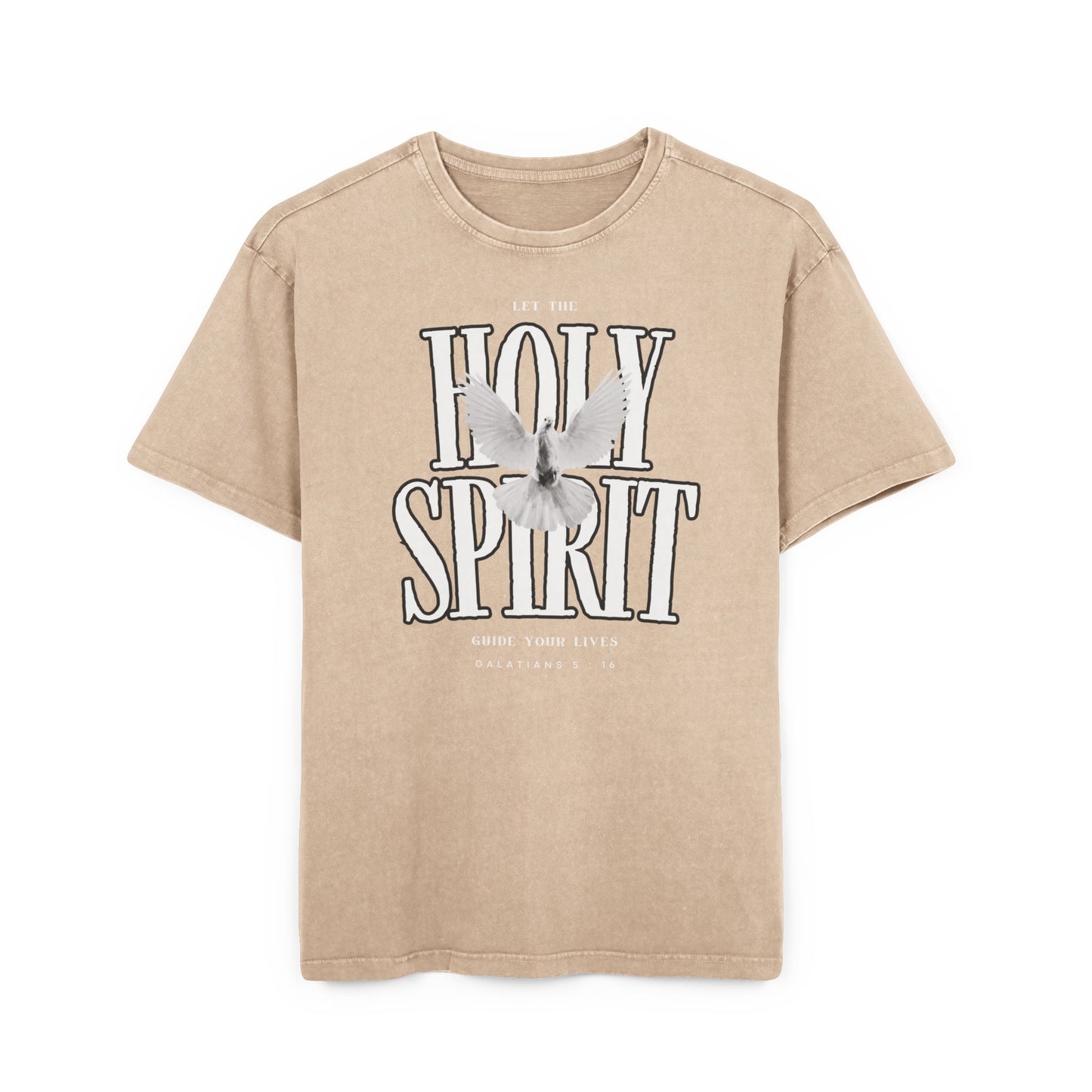 Guided By The Holy Spirit Washed Heavy Oversize Tee